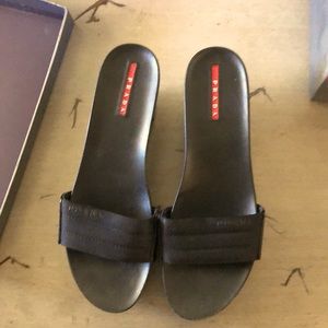 Prada platform sandals